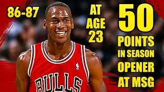 Thumbnail: Michael Jordan DROPPED 50 Points in His Season Opener at Madison Square Garden! 🐐