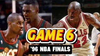 Thumbnail: Jordan vs Payton & Kemp! Game 6 Epic Full Highlights • 1996 NBA Finals