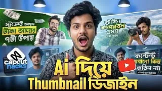 Thumbnail: মাত্র ২ মিনিটে AI দিয়ে সব ধরনের Thumbnail বানান ! How to make thumbnail with ai in Bangla