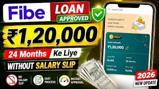 Thumbnail: Fibe App Se ₹1,20,000 Loan Mil Gaya 😍 Instant Approval 2026