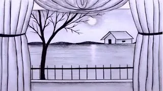Thumbnail: How to draw Beautiful Sunset scenery with pencil, Pencil Sketch drawing 2026