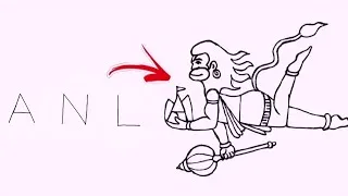 Thumbnail: How to draw lord Hanuman with tutorial "ANL"