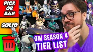 Thumbnail: Overwatch Season 4 META Tier List