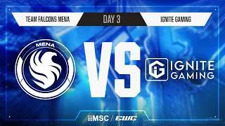 Thumbnail: Team Falcons MENA vs IGNITE Gaming | Day 3 | Group Stage | MSC at EWC 26