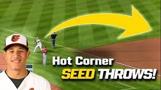 Thumbnail: Perfect 3B throws that go longer and longer across the diamond!