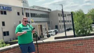 Thumbnail: Ann Arbor union workers rally with Yousef Rabhi at city hall