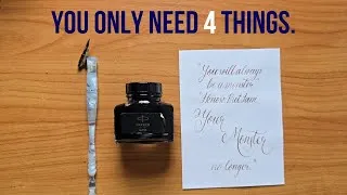 Thumbnail: Your sign to start pointed pen calligraphy