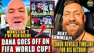 Thumbnail: Dana White GOES OFF on the FIFA World Cup! Covington vs. Belal Muhammad CANCELED! Khamzat SQUATS 550