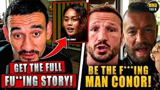 Thumbnail: Max Holloway FIRES BACK after fans roast his wife! TJ Dillashaw SLAMS the 'NEW Religious' Conor