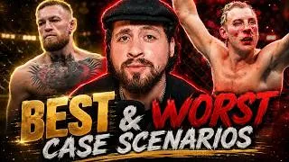 Thumbnail: McGregor vs Holloway 2 Best & Worst Case Scenarios UFC 329