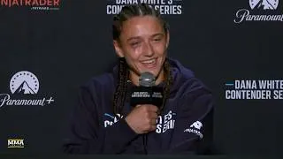 Thumbnail: Alex Apodaca REACTS To Beating Bella Mir In MASSIVE UPSET At DWCS | MMA Fighting