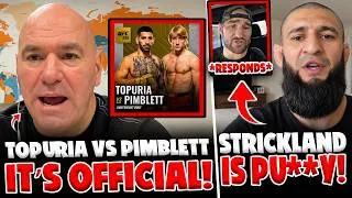 Thumbnail: TOPURIA VS PIMBLETT OFFICIAL! Chimaev Goes Off on Strickland! Jared Gordon EXPOSES Dillon Danis!