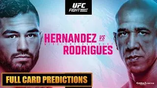 Thumbnail: UFC Sacramento Full Card Predictions Hernandez vs Rodrigues