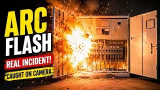 Thumbnail: Electrical Panel Arc Flash ⚡ Real Short Circuit Fire | Safety Lesson Everyone Should Watch