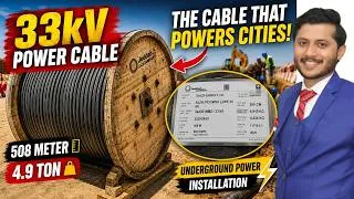 Thumbnail: This 33kV Cable Powers Entire Cities! ⚡ Inside a 5-Ton Power Cable Drum | 33kV Cable Explained