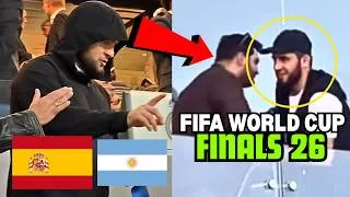 Thumbnail: Islam Makhachev And Khabib Live Reactions On Spain Winning Against Argentina At FIFA World Cup Final