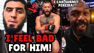 Thumbnail: Islam Makhachev feels bad for Conor McGregor after he tore his ACL at UFC 329! Jon Jones GOES OFF!