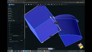 Thumbnail: BREP.io the browser based parametric modeler gets draggable grips linked to feature fields.
