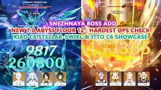 Thumbnail: New 7.0 Abyss Floor 12 : Hardest DPS Check - Xiao C6 Stellar-Swirl & Itto C6 Showcase