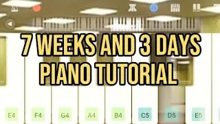 Thumbnail: 7 Weeks and 3 Days (easy piano tutorial 🎹)