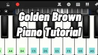Thumbnail: Golden Brown (easy piano tutorial 🎹)