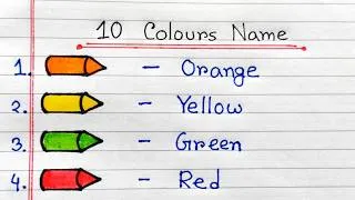 Thumbnail: Different colour names idea | Different colour names in English | How to know colours easy