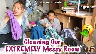 Thumbnail: Growing Up Sisterly👭 Cleaning Our EXTREMELY Messy Room | YouTube Kids | Teens