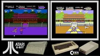 Thumbnail: Atari 8-bit vs C64 : YIE AR KUNG-FU (Side by side comparison)