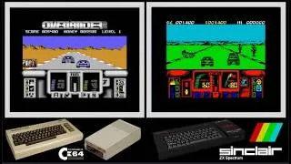 Thumbnail: C64 vs ZX Spectrum : OVERLANDER (Side by side comparison)