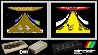 Thumbnail: C64 vs ZX Spectrum : ROAD WARS (Side by side comparison)
