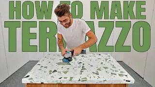 Thumbnail: DIY Terrazzo Bathroom Countertop From Broken Marble Tiles