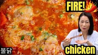 Thumbnail: 🛑STOP SCROLLING❗️ Korean FIRE Cheese Buldak Recipe you will use OVER & OVER [Spicy Chicken]  치즈 불닭 🔥