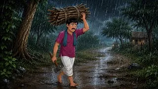 Thumbnail: बारिश में गरीब लकड़हारे की अनोखी किस्मत  | Hindi kahani | Hindi story| Moral stories | new story