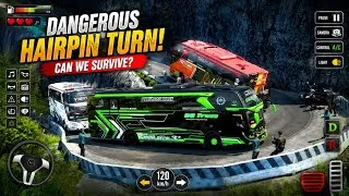 Thumbnail: Local Public Bus Driving Village Road | Indian Sleeper Bus Simulator | Bus Games - Android Gameplay