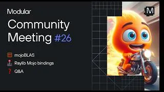 Thumbnail: May 2026 Community Meeting: mojoBLAS and raylib Mojo bindings