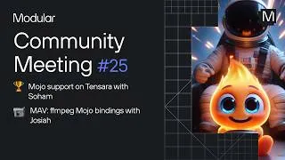 Thumbnail: April 2026 Community Meeting: Mojo support on Tensara and MAV ffmpeg Mojo bindings