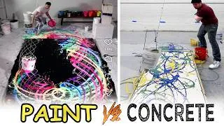Thumbnail: Viral Pendulum Painting...But with Concrete