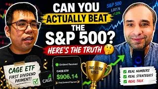 Thumbnail: Can You Actually Beat the S&P 500? Here's the Truth 🤔 (+ Latest CAGE Dividend Income)