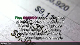 Thumbnail: The 50 30 20 Budget Rule   The Easiest