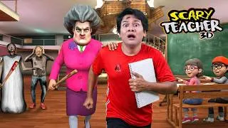 Thumbnail: Granny vs Scary Teacher 3D 😂 Hilarious Comedy Short Film | Maha Episode Gone Wrong!