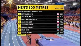 Thumbnail: 1:44:52NR Birmingham 800m  indoor records Mohammed Aman