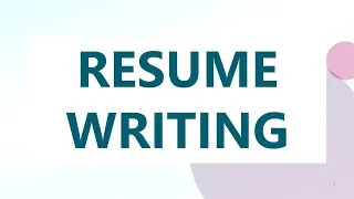 Thumbnail: Resume Writing