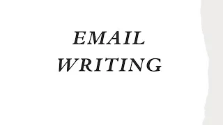 Thumbnail: Email Writing