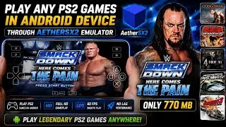 Thumbnail: Play Any PS2 Game on Android 🔥 AetherSX2 Emulator WWE SmackDown Here Comes The Pain Only 770 MB