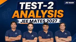 Thumbnail: JEE Mates Test-2 Analysis: Easy or Tough? Safe Score, Mistakes & Full Breakdown