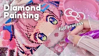 Thumbnail: Relaxing Diamond Painting with Me ✦ Cute lolita girl artwork | unboxing + full process 🎀