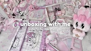 Thumbnail: Unboxing my packages (cute finds) ⊹♡  cozy kawaii haul from Rakufun 🇯🇵 asmr ♪ 𝗓ᶻ