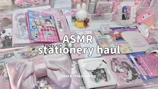 Thumbnail: ASMR ♡ Huge Stationery Haul Unboxing (no bgm) super cute items!