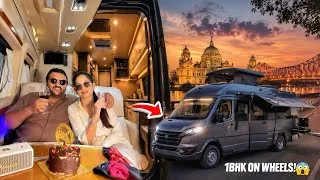 Thumbnail: Kolkata First Caravan Ride Experience || Celebrated Birthday Inside a Luxury Caravan & City Tour😍