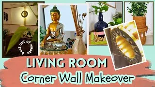 Thumbnail: Living Room Wall Makeover using waste materials | Waste material craft ideas